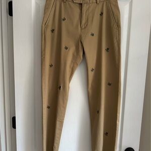 Brooks Brothers Embroidered Chino Pants - Like new worn once